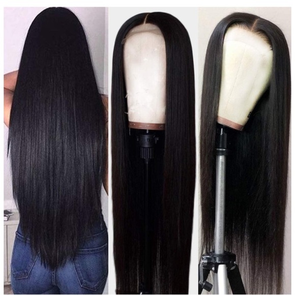 16" Human Hair Lace Front Wig